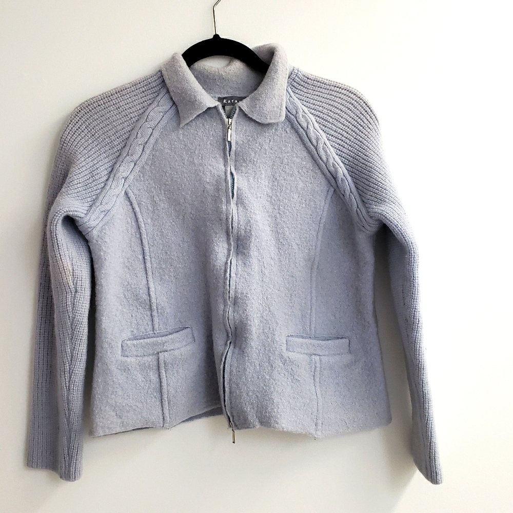 Vintage boiled wool coat